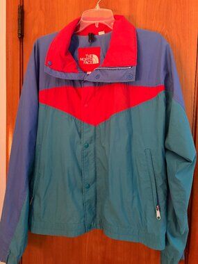 vintage 1990s The North Face colorblock windbreaker L
